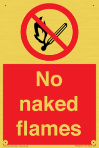 No naked flames